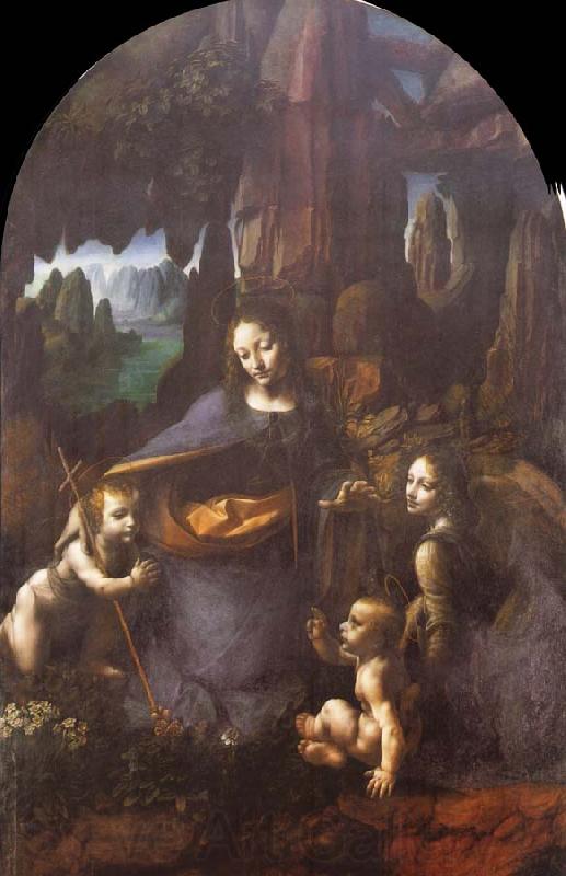 Leonardo  Da Vinci Madonna of the Rocks